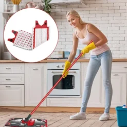 INF Städmoppar-Ersättningsmopphuvuden för Vileda Ultramax Elektrisk Mopp, Tvåfärgade Mikrofiber, 2-pack - För effektiv rengöring