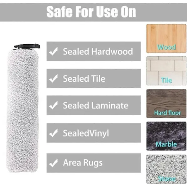 Städmaskiner-Ersättningsrulleborste, rulle, filter och filterbomull för W12 golvskrubber