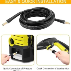 DAO Högtryckstvättar-Ersättningsslang för Kärcher K2 K3 K4 K5 K6 K7 Högtryckstvätt Högtrycksslang Snabbkoppling och Snabbfäste [DB]