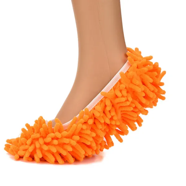 Generic Städmoppar-Ett par Rengöring Mopp Skor golvmopp Skor one size