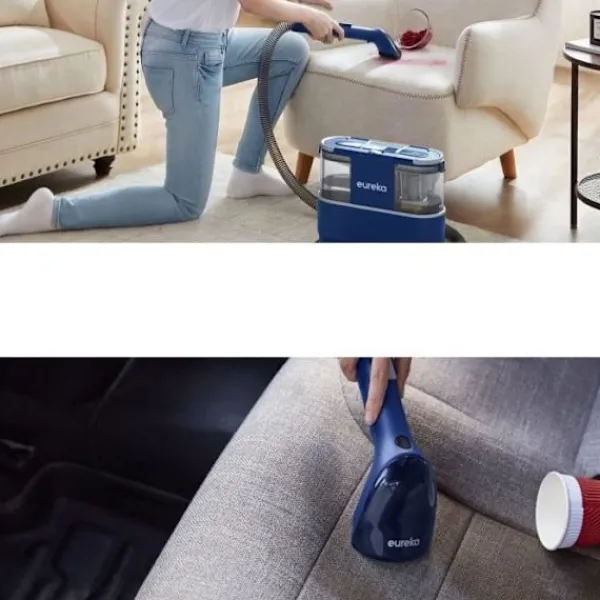 EUREKA Städmaskiner-NEY100 - Tvättmaskin för tygsoffor - 12500Pa - Dammsugare för rengöring av soffor, mattor, bilar - Vattentank 1.5 L