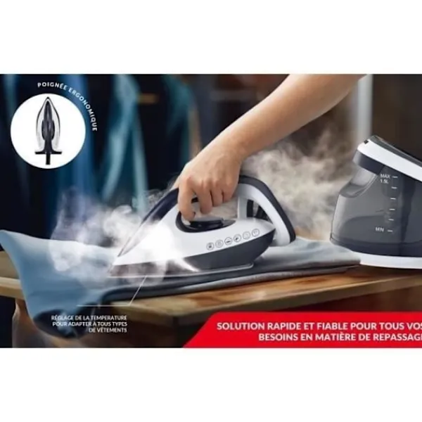 FAGOR Strykjärn-FG2308 Ånggenerator - 8 BARS - 2800W - 1,5 L Tank - Ångflöde 120 g/min