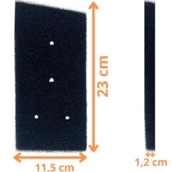 PHONILLICO Torktumlare-Filter - Whirlpool - 481010716911 - Pack of 2 - Compatible with Tumble Dryer - Black