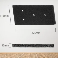 Torktumlare-Filter för torktumlare 4-pack Svart Whirlpool 481010716911—pa