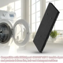 Torktumlare-Filter för torktumlare 4-pack Svart Whirlpool 481010716911—pa