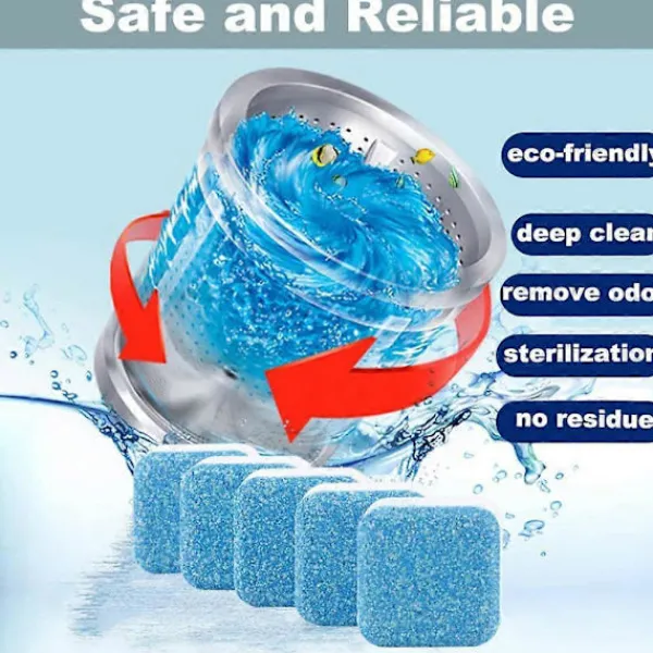 FMYSJ Rengöringsmedel-Finally Fresh Tvättmaskinsrengöring Vit Räkna Pulver 12/24/36 ST (FMY) blue