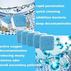 FMYSJ Rengöringsmedel-Finally Fresh Tvättmaskinsrengöring Vit Räkna Pulver 12/24/36 ST (FMY) blue