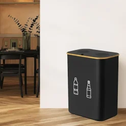 Northix Soptunnor-Flaskuppsamlare med 2 avtagbara påsar, 160 liters kapacitet