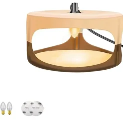 LEIGELE Skadedjur & Insekter-Fällor för loppor inomhus, ljusfälla för inomhusbruk, uppgraderade loppfällor med ljuspåfyllningar och klisterdynor (EU-kontakt)