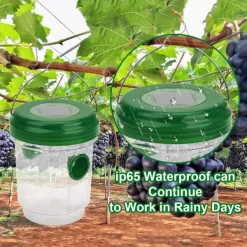 Skadedjur & Insekter-Fällor för solcellsgetingar med LED-ljus, insektsfällor, anti-insektsfångare honungsfälla bin getingar myggor Drosophila för inomhus utomhusträdgård | Fyndiq