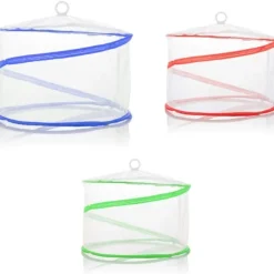 Skadedjur & Insekter-Flughuva Mat Flugskydd 3 stycken Matskärmsskydd för Mat med Olika Storlekar Hopfällbar