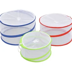 Skadedjur & Insekter-Flughuva Mat Flugskydd 3 stycken Matskärmsskydd för Mat med Olika Storlekar Hopfällbar