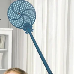 Skadedjur & Insekter-Flugsmälla för utomhusbruk | Handhållen flugsmälla med långt handtag för inomhusbruk - Förtjockad