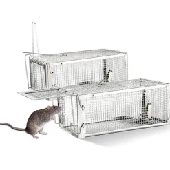 Skadedjur & Insekter-Fångstfälla, 2 st Fångstfälla Bur, Återanvändbar Råttfälla För Att Fånga Möss Råttor Och Andra Liknande Små Gnagare (lätt) (2 stycken)