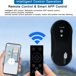 Hommy Fönsterrengöring-Fönster rengöring robot APP smart kontroll automatik vatten spray glas rengöring hög sug effekt dammsugare