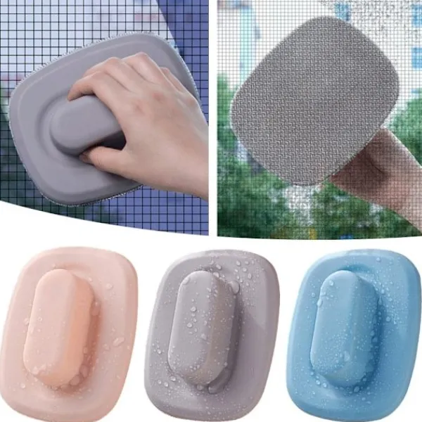 Fönsterrengöring-Fönsterspårrengöring Rengöringsborste för fönsterspår GRÅ