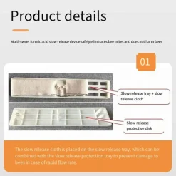 Skadedjur & Insekter-Formiatsyrabehandling av Varroa-kvalster Slow-Release Device Beehive Mite Treatment Tools Biodling Eq