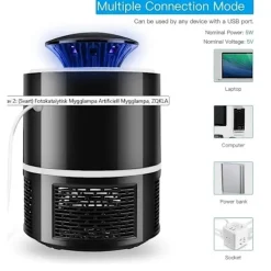 Unbranded Skadedjur & Insekter-Fotokatalytisk Mygglampa Artificiell Mygglampa Svart