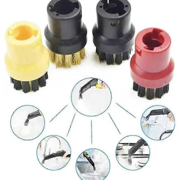 FMYSJ Dammsugare & Tillbehör-För Kärcher SC1 SC2 SC3 SC4 SC5 Ångtvätt Ersättningsdel Ångmopp Rund Borsthuvud Hemstädning (FMY) As Shown