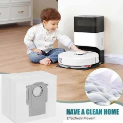 unbranded Dammsugare & Tillbehör-För Roborock Q8 Max Q8 Max+ Q5 Pro Q5 Pro+ Ersättningstillbehör Dammsugarpåsar Delar 8PCS