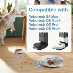 EURL Dammsugare & Tillbehör-För Roborock Q8 Max/ Q5 Pro Huvudborste Sidoborste Hepa Filter Moppduk 51 51 plast