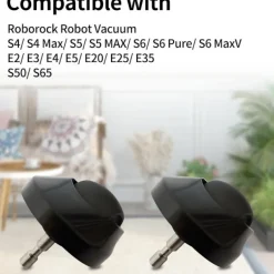 INF Dammsugare & Tillbehör-Framhjul Kompatibelt med Roborock S6/S5 Max/E4-serien Dammsugare, 360° Rotation för Smidig Navigation