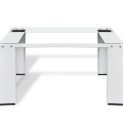 vidaXL Tvättmaskiner-Förhöjningssockel för tvättmaskin vit