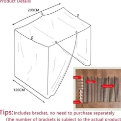 Skadedjur & Insekter-Fristående myggnät för säng – Med stödkonstruktion och öppningsbar sida, skydd mot insekter