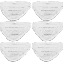 BEBETTER Ångtvättar-Förpackning med 6 tvättbara dynor för Beldray 5-i-1 och 9-i-1 ångtvättar.