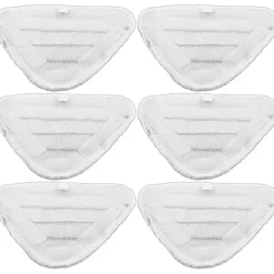 LEIGELE Ångtvättar-Förpackning med 6 tvättbara dynor för Beldray 5-i-1 och 9-i-1 ångtvättar. (LGL)