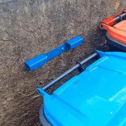 LBSS Soptunnor-Fästen för hjulsoptunnor i stål Lätt att installera papperskorgsställ för trottoarer på bakgårdar