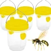 Skadedjur & Insekter-Geting- och bålgetingsfälla utomhus, utomhus getingfälla, bålgetingsfällsats för inomhusflaska, myggfälla, 4 st