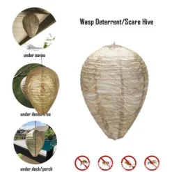 Skadedjur & Insekter-Getingbo-fälla effektiv avskräckande bi-geting giftfri hängande pappersbo mörkgrön - Mörkgrön