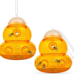 Skadedjur & Insekter-Getingfälla / Hängande getingfälla (2-pack) Orange Piège - Naturlig och ekologisk getinglösning