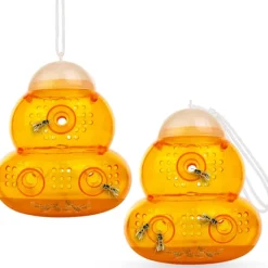 Skadedjur & Insekter-Getingfälla / Hängande getingfälla (2-pack) Orange Piège - Naturlig och ekologisk getinglösning