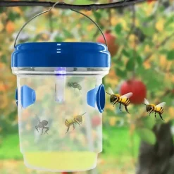 Skadedjur & Insekter-Getingfälla Utomhus Hängande Soldriven Getingfälla Vattentät A Silver