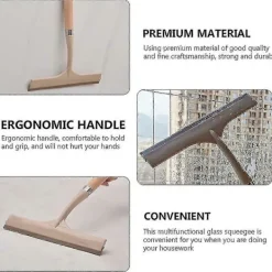 Vett Fönsterrengöring-Glas Skrapa Fönsterskrapa Rengöringsverktyg Duschskrapa För Glasdörrar Ränder-Fri Skrapa Rengöringsverktyg För Duschdörrar, Fönster, Speglar