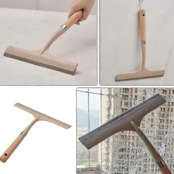 Vett Fönsterrengöring-Glas Skrapa Fönsterskrapa Rengöringsverktyg Duschskrapa För Glasdörrar Ränder-Fri Skrapa Rengöringsverktyg För Duschdörrar, Fönster, Speglar