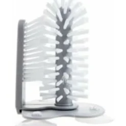 Xuigort Rengöringsmedel-Glasborste med sugkoppbas, dubbelsidiga borst, glasrengörare, fristående flaskrengörare