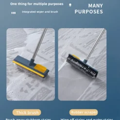 Städmoppar-Golvborste med långt skaft, ett multifunktionellt rengöringsverktyg lämpligt för rengöring av springor och svåråtkomliga områden. Section II Rod 74.5 | Fyndiq