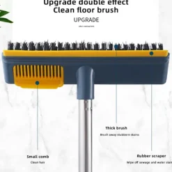 Städmoppar-Golvborste med långt skaft, ett multifunktionellt rengöringsverktyg lämpligt för rengöring av springor och svåråtkomliga områden. Section II Rod 74.5 | Fyndiq