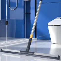 Städmoppar-Golvskrapa för dusch badrum kök hem kakel djurhår golv glas fönster vatten skum rengöring _yux