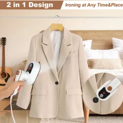 Blue dream Ångtvättar-(Grön) Bärbar Liten Resjärn, Mini Resjärn, Bärbar Ångstrykjärn, Mini Strykjärn, Resjärn, Hem Affärs Resjärn