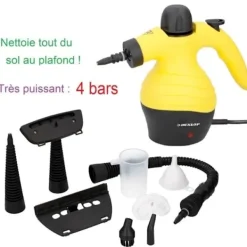 Generic Ångtvättar-(GUL) Dunlop -12116 - Portabel ångrengörare, 4 bar - 1050 Watt