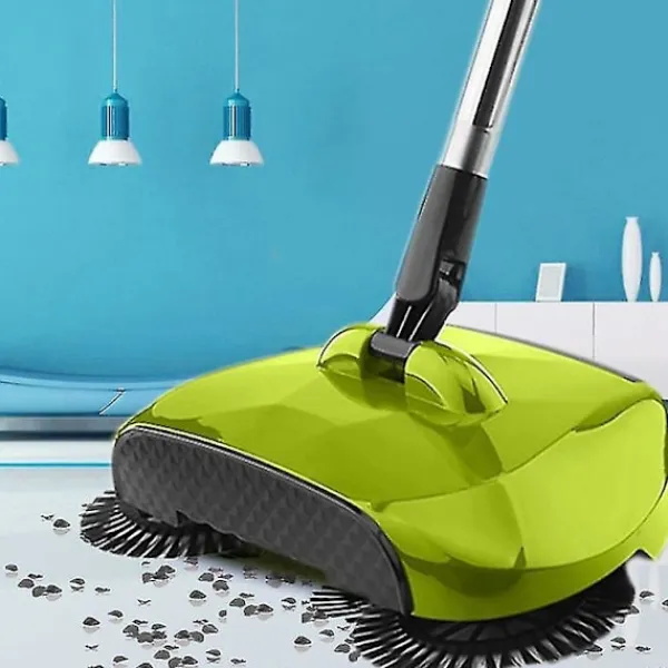 Städmaskiner-Handdriven Sopmaskin Kvast Sopskyffel Set