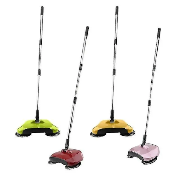 Städmaskiner-Handdriven Sopmaskin Kvast Sopskyffel Set