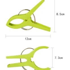 J-star Tvättillbehör-Handduksklämmor i 16 delar, klämmor för strandhanddukar, vindtäta klämmor för strand och tvättlounge, strandhandduk