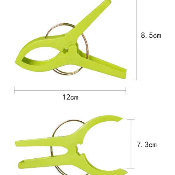 J-star Tvättillbehör-Handduksklämmor i 16 delar, klämmor för strandhanddukar, vindtäta klämmor för strand och tvättlounge, strandhandduk