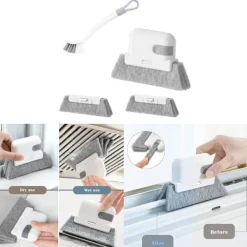 unbranded Fönsterrengöring-Handhållen Fönsterborste Fönster Skjutdörr Spår Rengöringsborste Verktygsset