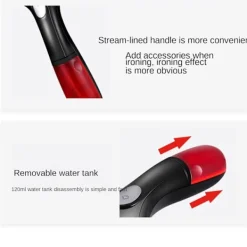 Ångtvättar-Handhållen Klädångare 1500W, 15 Sekunders Snabb Uppvärmning För Hemmabruk och Resor (Blå)